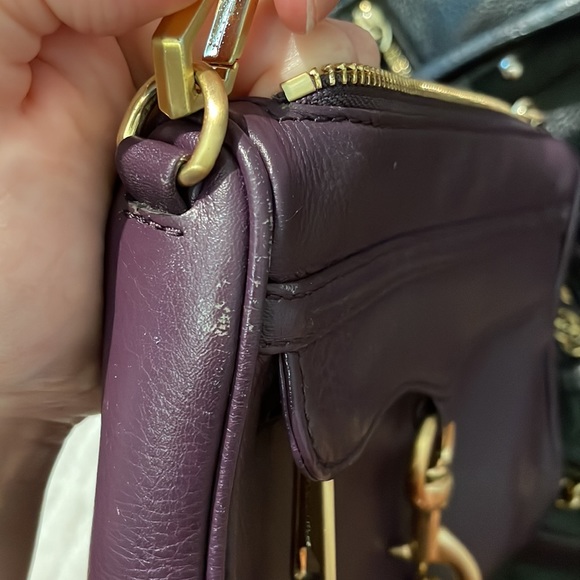 Rebecca Minkoff deep purple and gold mini MAC bag - Picture 10 of 10